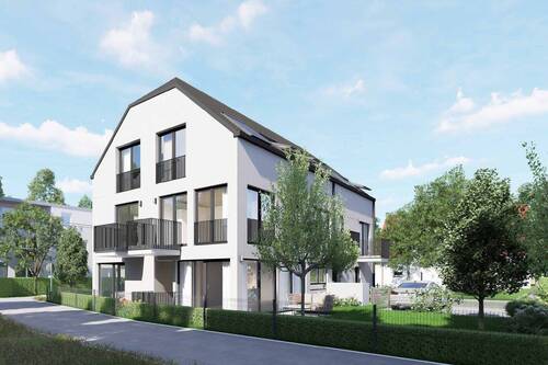 Rueckansicht - Reihenendhaus mit 155,60 m&sup2; in München zum Kaufen