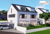 Unverb Illustration Südseite - Sonniges Einfamilienhaus in Unterensingen - Neubau-Traum mit Südausrichtung!