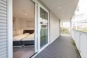 Terrasse mit Blick in das 1.Schlafzimmer - 