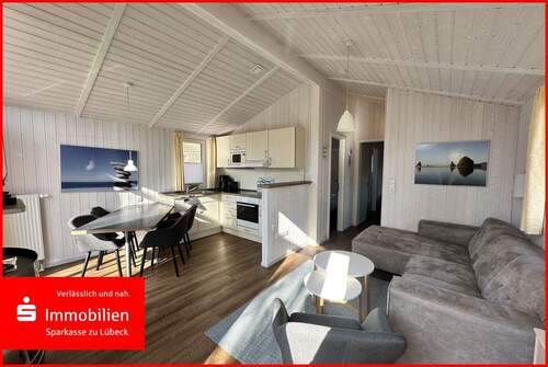 Heller Wohn- und Essbereich - Ihr Ferienhaus direkt an der Ostsee - auf dem Priwall