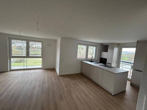 Küche - Erstbezug in Kupprichhausen: Moderne, helle 3-Zimmer-Wohnung mit Balkon und Ausblick ins Grüne