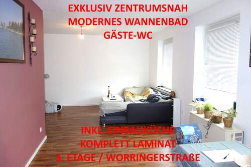 Titelbild - EXKLUSIV ZENTRUMSNAH AM WEHRHAHN INKL. EINBAUKÜCHE MODERNES WANNENBAD + G-WC KOMPLETT LAMINAT 3.OG