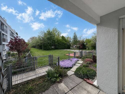 Garten - Etagenwohnung mit 53,70 m&sup2; in Haar zum Kaufen