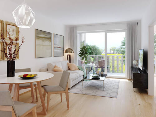 WE14 A_Innen-Visu_2-Zi_003.jpg - Etagenwohnung mit 55,00 m² in Breitengüßbach zum Kaufen