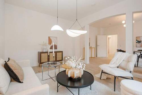 Wohnzimmer - 3 Zimmer Etagenwohnung zum Kaufen in Dortmund