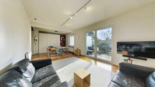Wohnzimmer - Wohnen im Kreuzviertel - großzügig, hochwertig und mit Blick ins Grüne