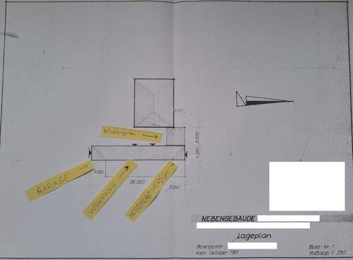 Grundriß Nebengebäude - 