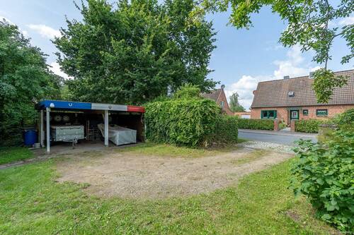 Carport, Grundstückszufahrt - 