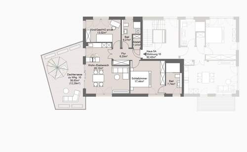 Wohnung Nr. 10 - Etagenwohnung mit 92,40 m&sup2; in Grafing bei München zum Kaufen