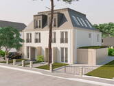 Visualisierung - Außenansicht - Neubau-Doppelhaushälfte mit Stil & Komfort in Hanau - Hohe Tanne
