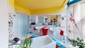 Badezimmer im Dachgeschoss - 