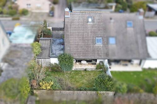 Vogelperspektive Rückseite & Garten - 