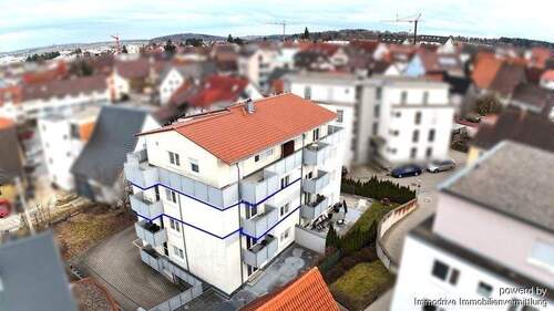 Ansicht Nord-West - 3 Zimmer Etagenwohnung zum Kaufen in Laichingen