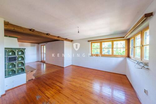 Wohnbereich von der Küche aus gesehen - 