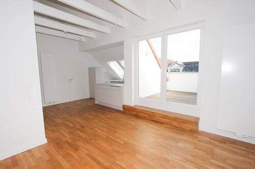 Wohnzimmer - traumhafte Dachgeschosswohnung im Zooviertel