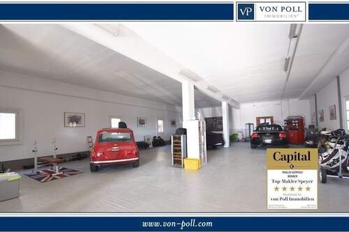 Titelbild - Zwei Hallen + Wohnung und Bürofläche im Gewerbegebiet