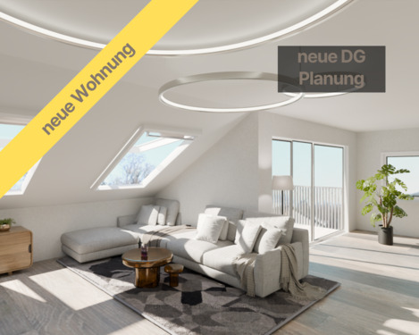 Neue Dachgeschosswohnungen - 3 Zimmer Etagenwohnung zum Kaufen in Großbettlingen