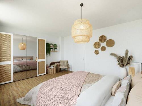 Visualisierung_Boho_Schlafzimmer - 5 Zimmer Reihenmittelhaus in Zirndorf