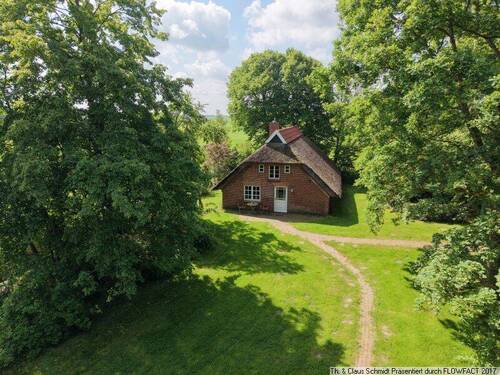 Blick zur Bauernkate - 