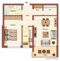 Wohnungsgrundriss - 
