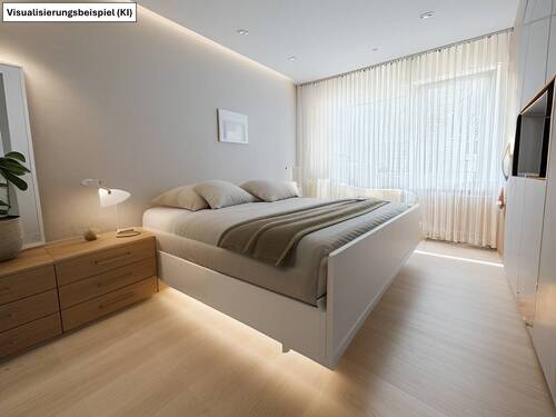 Schlafzimmer - 2 Zimmer Etagenwohnung zum Kaufen in Mülheim