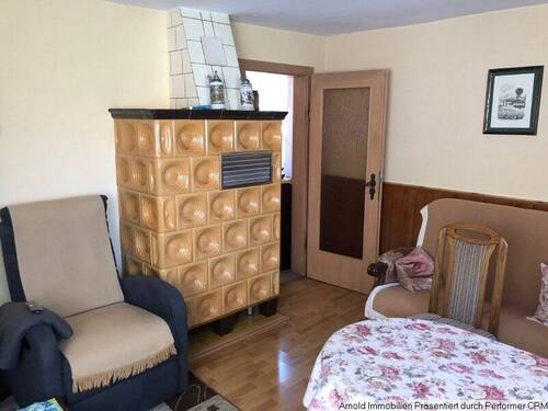 Wohnzimmer mit Ofen - 