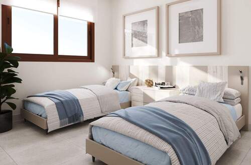 Vielseitiges Schlafzimmer mit Platz für individuelle Einrichtung - 