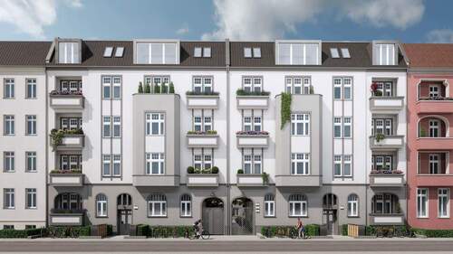 Visualisierung: Vorderansicht - 4 Zimmer Etagenwohnung zum Kaufen in Berlin