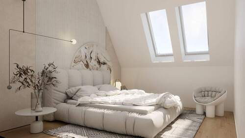 Schlafzimmer - visualisiert - 4 Zimmer Etagenwohnung in Berlin