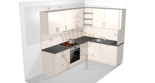 Küchenvisualisierung - 2 Zimmer Etagenwohnung in Ahrensfelde