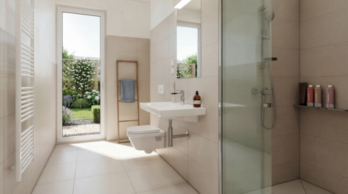 Visualisierungs Beispiel Badezimmer - 3 Zimmer Etagenwohnung in Berlin