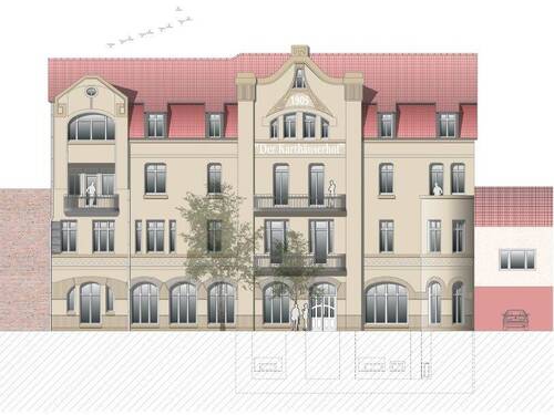 Frontansicht - 4 Zimmer Büro zur Miete in Eisenach