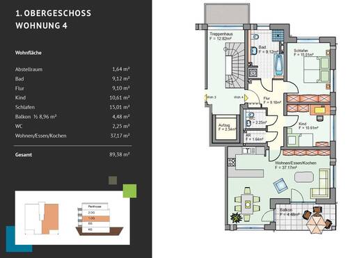 Wohnung 4 - 