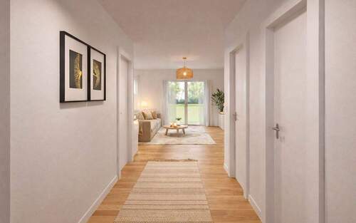 Flur - Etagenwohnung mit 87,60 m&sup2; in Villingen-Schwenningen zum Kaufen