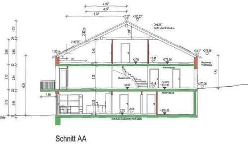 Unten: EG-Whg Nord, Mitte: EG-Whg Süd + DG - 