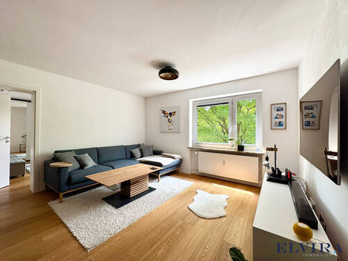 Wohnbereich - 3 Zimmer Etagenwohnung zum Kaufen in München