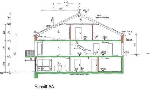 Unten: EG-Whg Nord, Mitte: EG-Whg Süd + DG - 