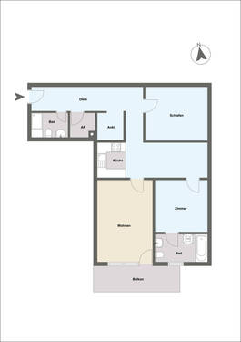 Wohnung 12 - Etagenwohnung mit 90,30 m&sup2; in Mainaschaff zum Kaufen