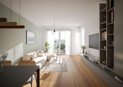 Visu Wohnen.jpg - Etagenwohnung mit 79,10 m² in Nürnberg zum Kaufen