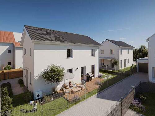 Hausansicht West - Einfamilienhaus mit 106,00 m&sup2; in Worms zum Kaufen