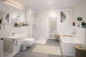 Vollbad_Emma+August - Etagenwohnung mit 131,10 m² in Hamburg / Groß Borstel zum Kaufen