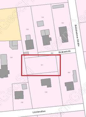 Flurkarte markiert - Grundstück in Wacken zum Kaufen