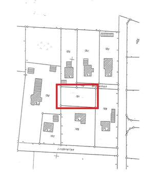 Flurkarte markiert (sw) - 