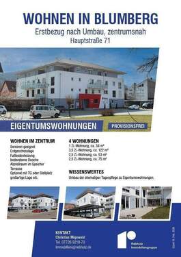 Wohnung Blumberg Hauptstrasse 71 _01.jpg - 2 Zimmer Etagenwohnung zum Kaufen in Blumberg