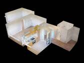 3D-Ansicht-Grundriss - 