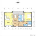 Grundriss - 2 Zimmer Etagenwohnung zur Miete in Berlin