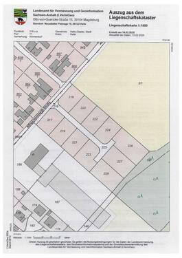 Lageplan - Das Baugrundstück für Ihr EFH in Halle-Ammendorf