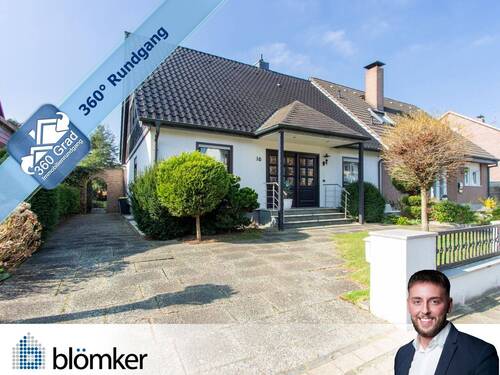 Vorderansicht - Blömker! Modernes Fertighaus! Einfamilienhaus mit 143 qm und traumhaften Garten in GLA-Rosenhügel!