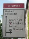 Wegweiser in der Bergstraße - 2 Zimmer Etagenwohnung in Erfurt