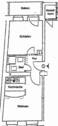 Grundriss - Etagenwohnung mit 38,00 m&sup2; in Erfurt zum Kaufen